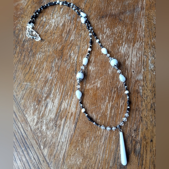 Handmade Blue Lace Agate Crystal Beaded Necklace!!!!! - Picture 3 of 8